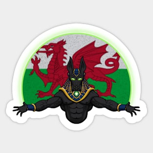 Anubis Wales Sticker